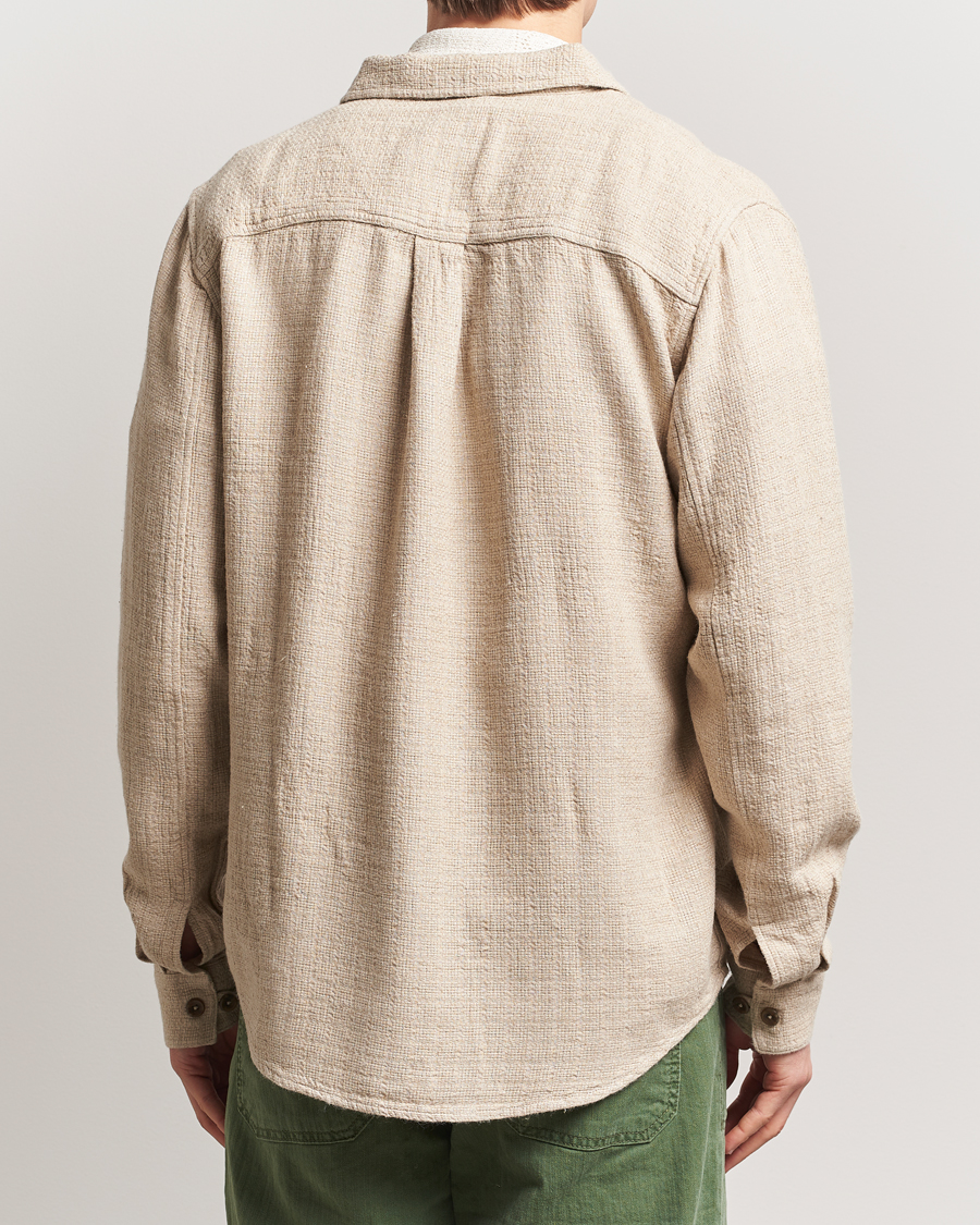 Herre | Skjorter | LES DEUX | Hamilton Viscose/Linen Overshirt Light Sand