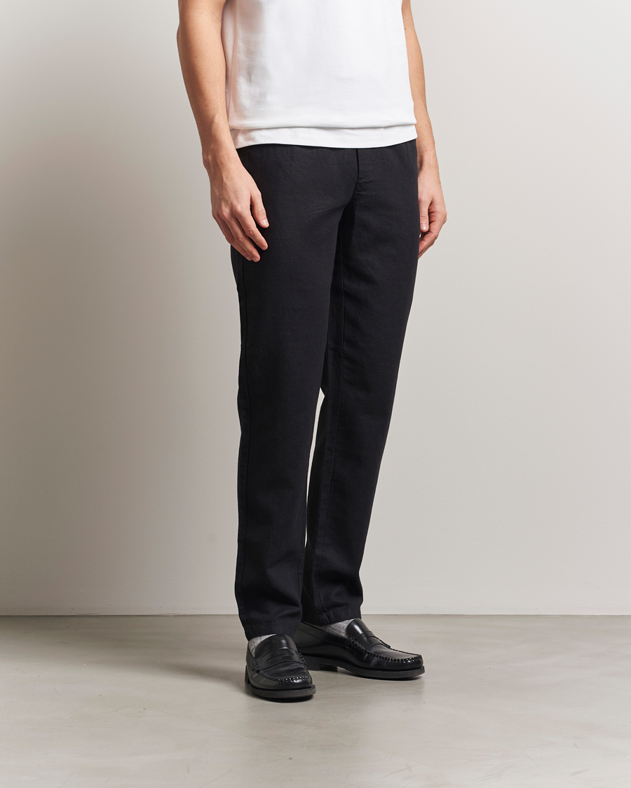 Herre | Bukser | LES DEUX | Patrick Linen Pants Black