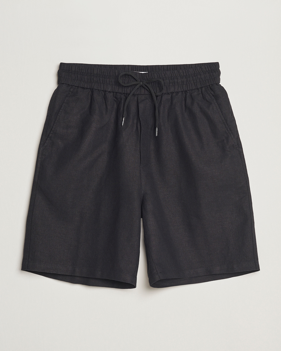 Herre | Shorts | LES DEUX | Otto Linen Shorts Black