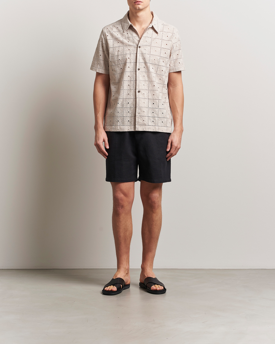 Herre | Shorts | LES DEUX | Otto Linen Shorts Black
