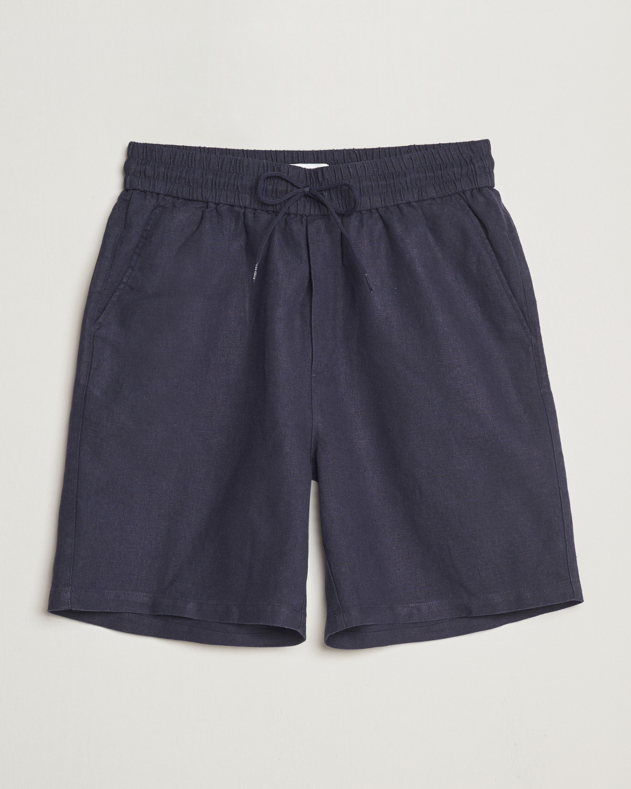 Herre | Shorts | LES DEUX | Otto Linen Shorts Navy