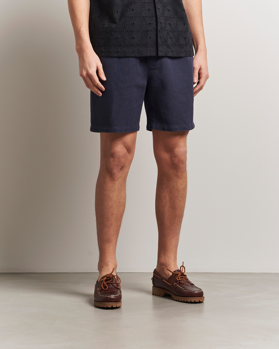 Herre | Shorts | LES DEUX | Otto Linen Shorts Navy