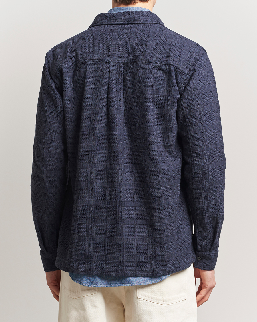 Herre | Skjorter | LES DEUX | Charlie Long Sleeve Knitted Shirt Navy