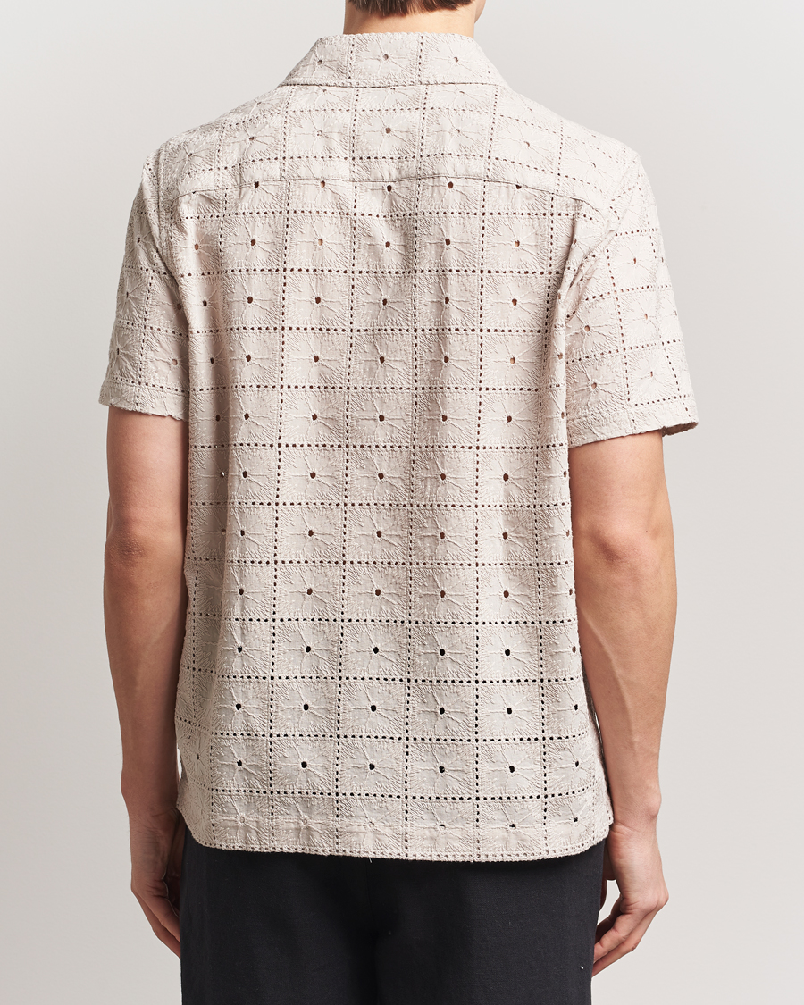 Herre | Skjorter | LES DEUX | Hector Anglaise Short Sleeve Shirt Light Sand