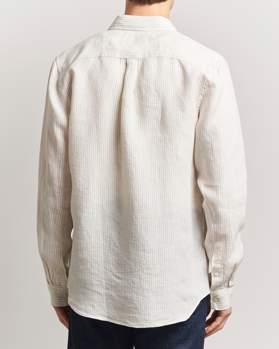 Herre | Skjorter | LES DEUX | Kristian Linen Shirt Ivory/Walnut