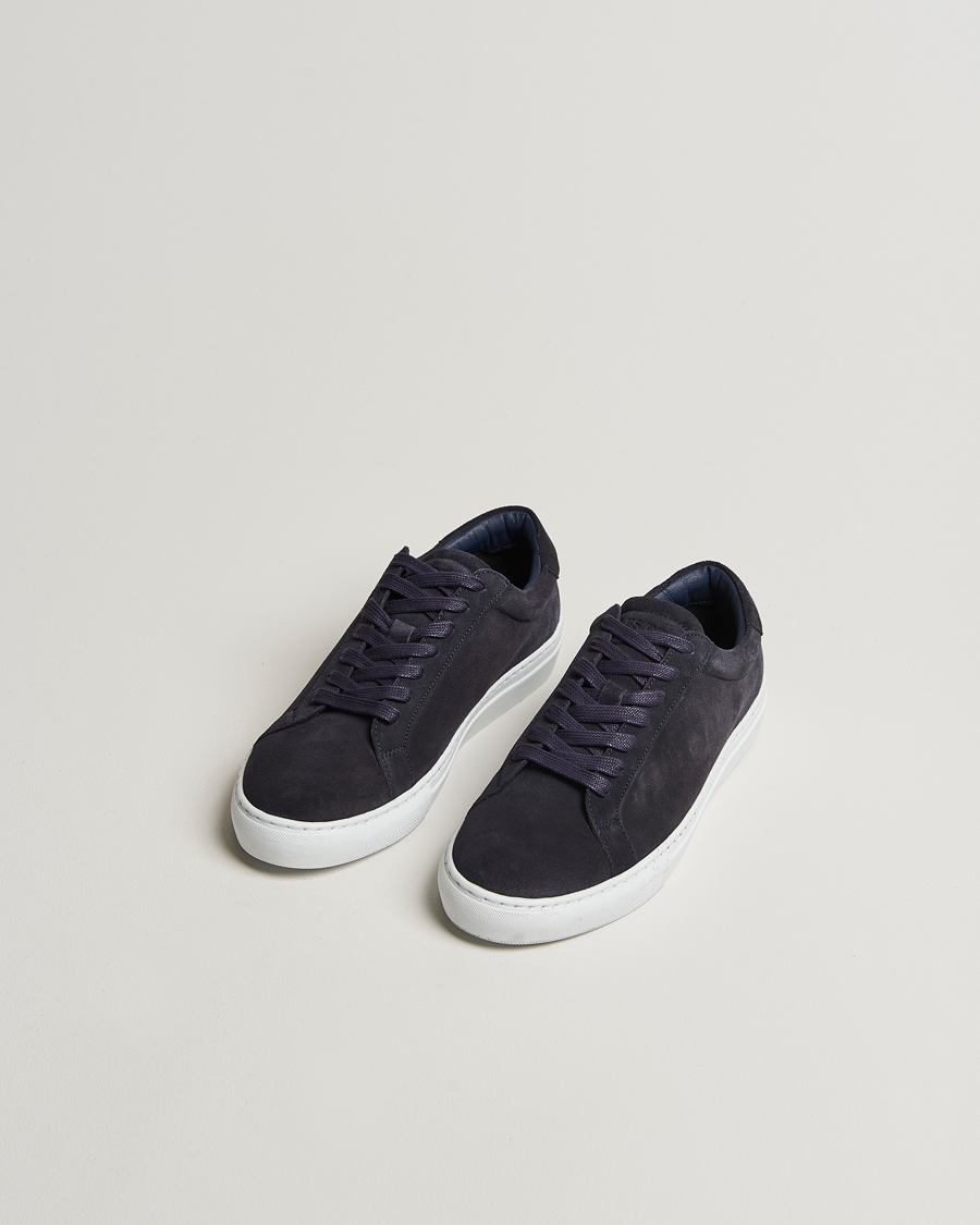 Herre | Sneakers | LES DEUX | Theodor Suede Sneakers Navy