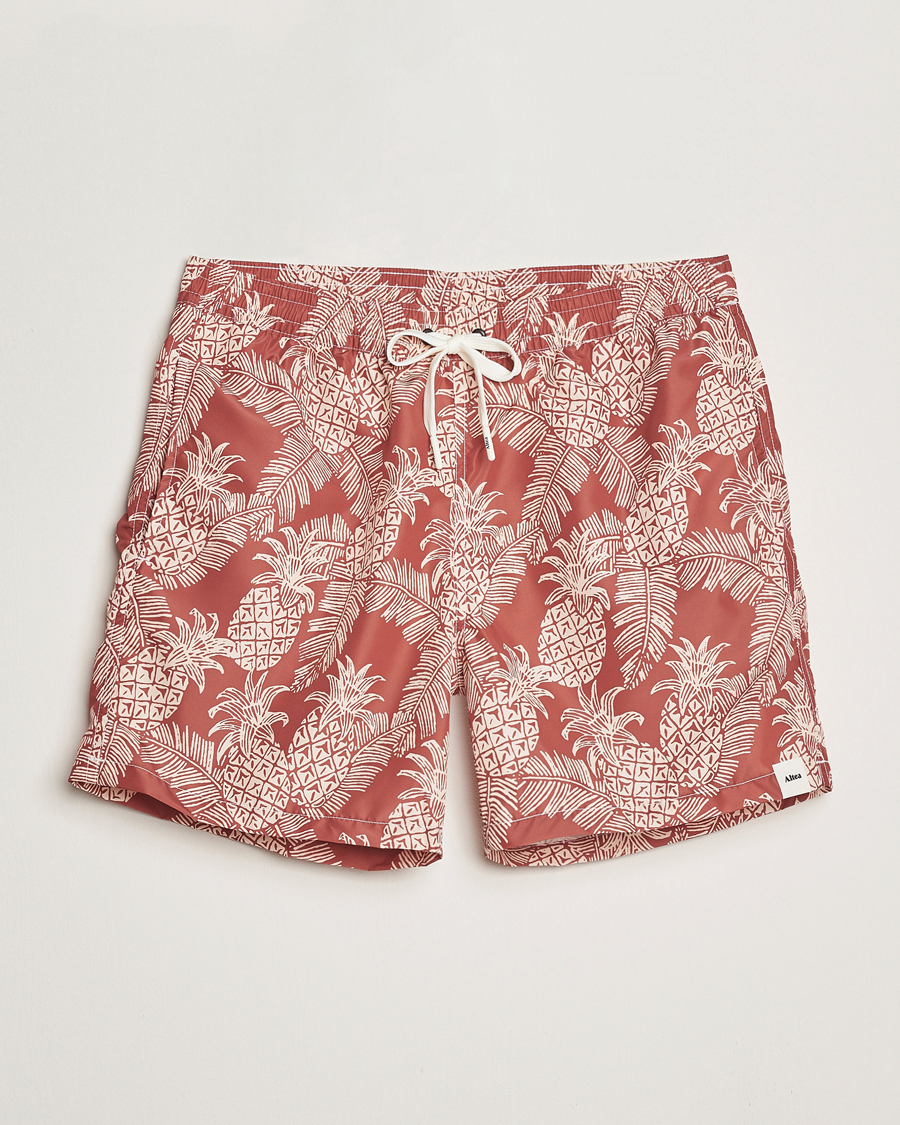 Herre | Badeshorts | Altea | Printed Swim Shorts Terracotta
