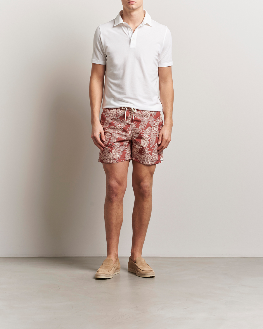 Herre | Badeshorts | Altea | Printed Swim Shorts Terracotta