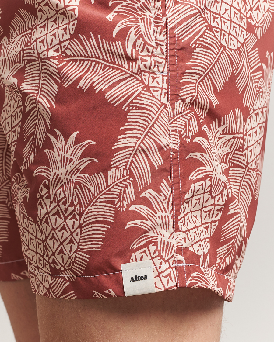 Herre | Badeshorts | Altea | Printed Swim Shorts Terracotta