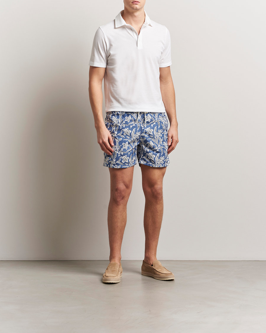 Herre | Badeshorts | Altea | Printed Swim Shorts Blue