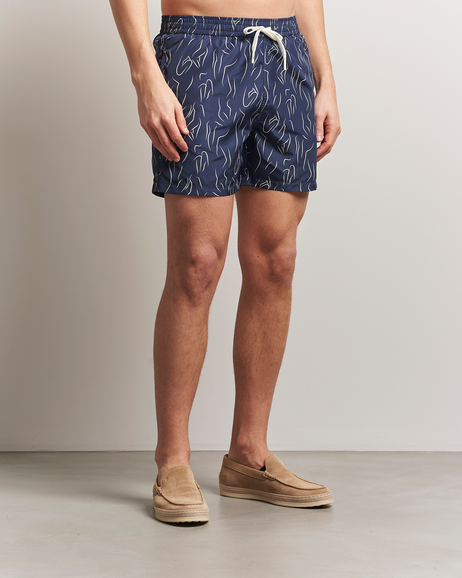 Herre | Badeshorts | Altea | Printed Swim Shorts Navy