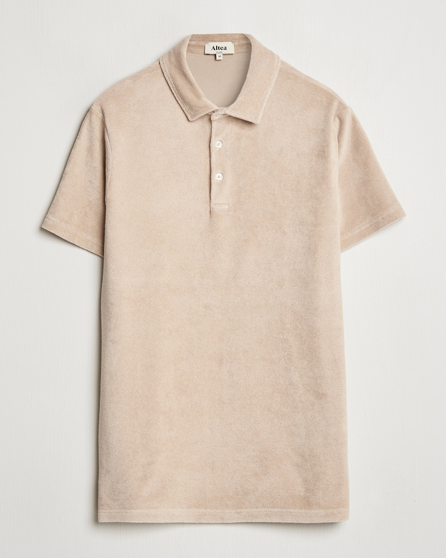 Herre | Pikéer | Altea | Terry Cotton Polo Beige