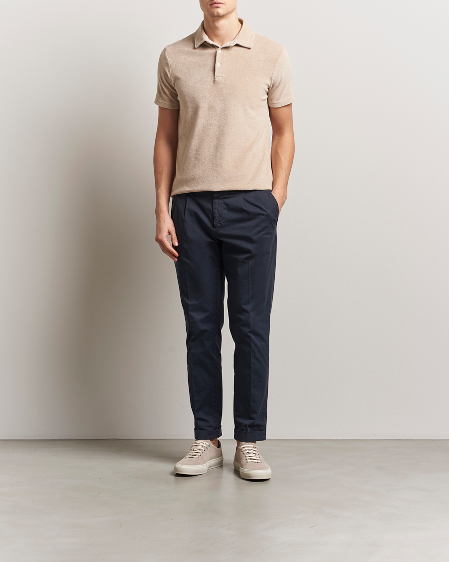 Herre | Pikéer | Altea | Terry Cotton Polo Beige