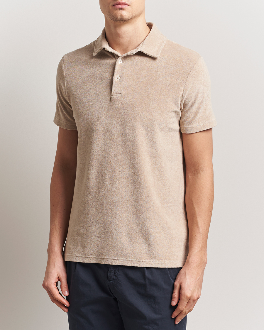 Herre | Pikéer | Altea | Terry Cotton Polo Beige