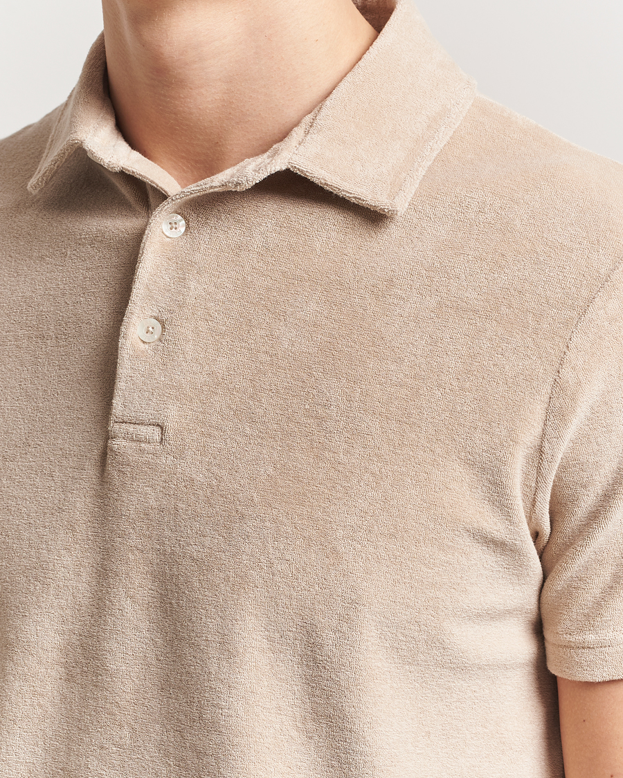 Herre | Pikéer | Altea | Terry Cotton Polo Beige