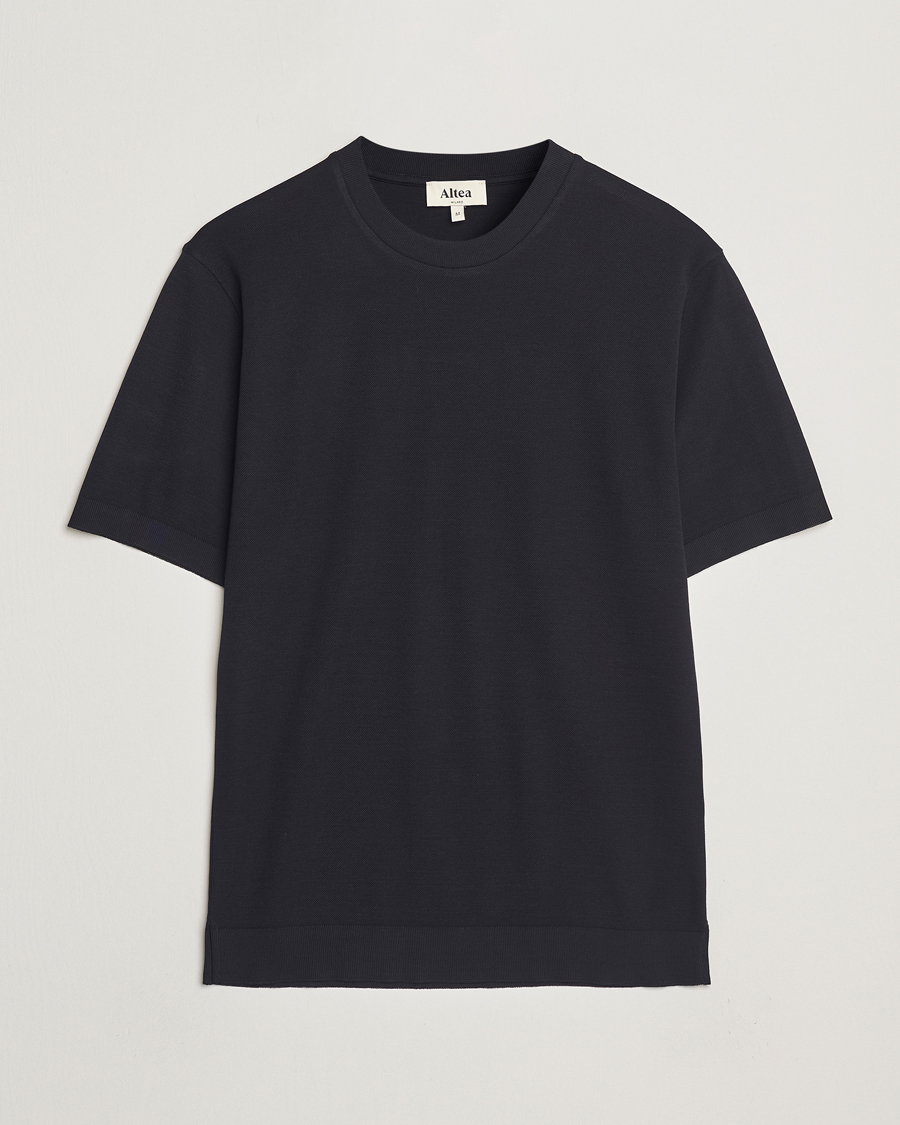Herre | T-Shirts | Altea | Jersey Piquet T-Shirt Navy