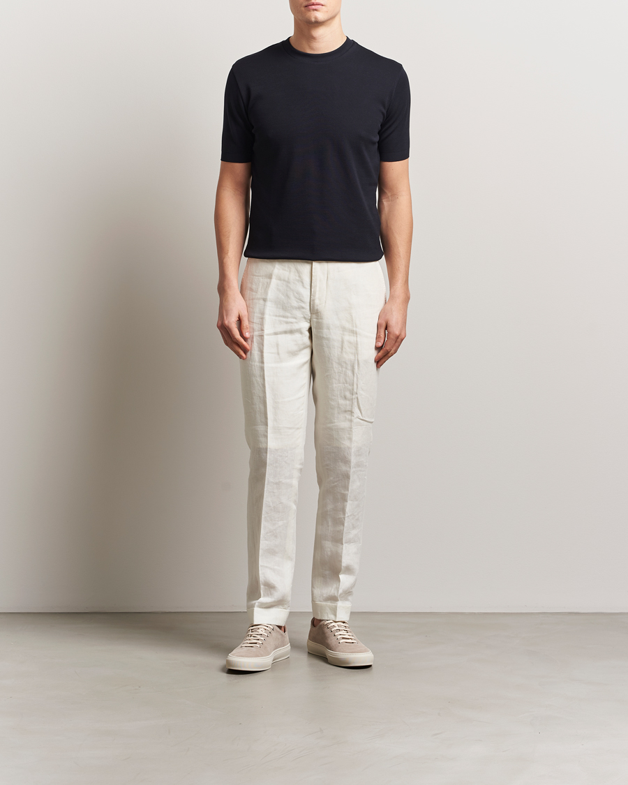 Herre | T-Shirts | Altea | Jersey Piquet T-Shirt Navy