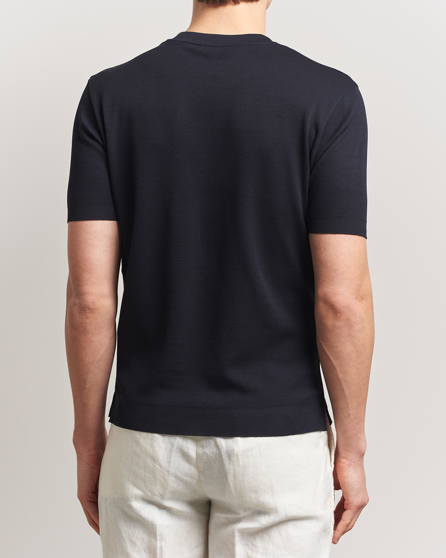 Herre | T-Shirts | Altea | Jersey Piquet T-Shirt Navy