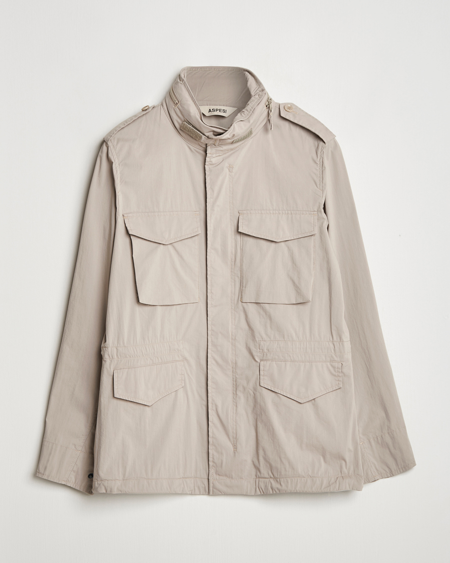 Herre | Jakker | Aspesi | Lightweight Cotton Field Jacket Beige