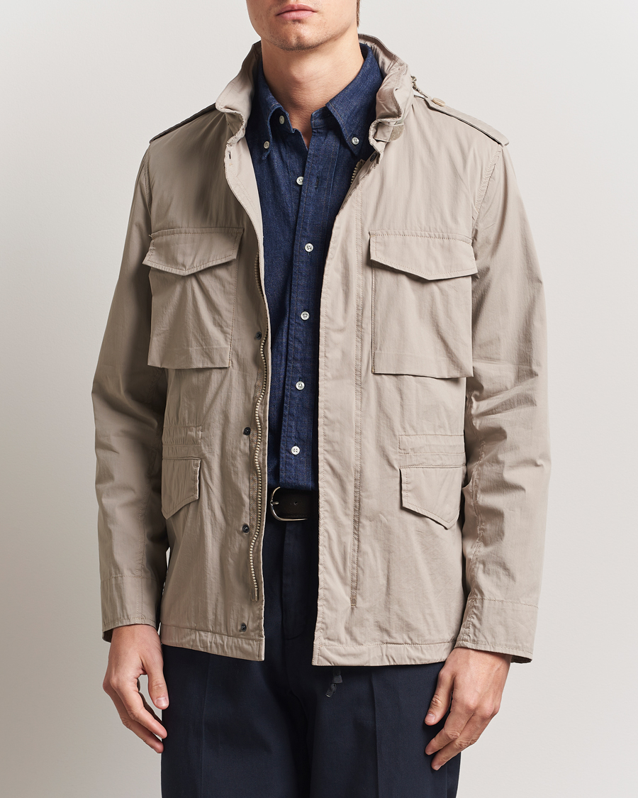 Herre | Jakker | Aspesi | Lightweight Cotton Field Jacket Beige