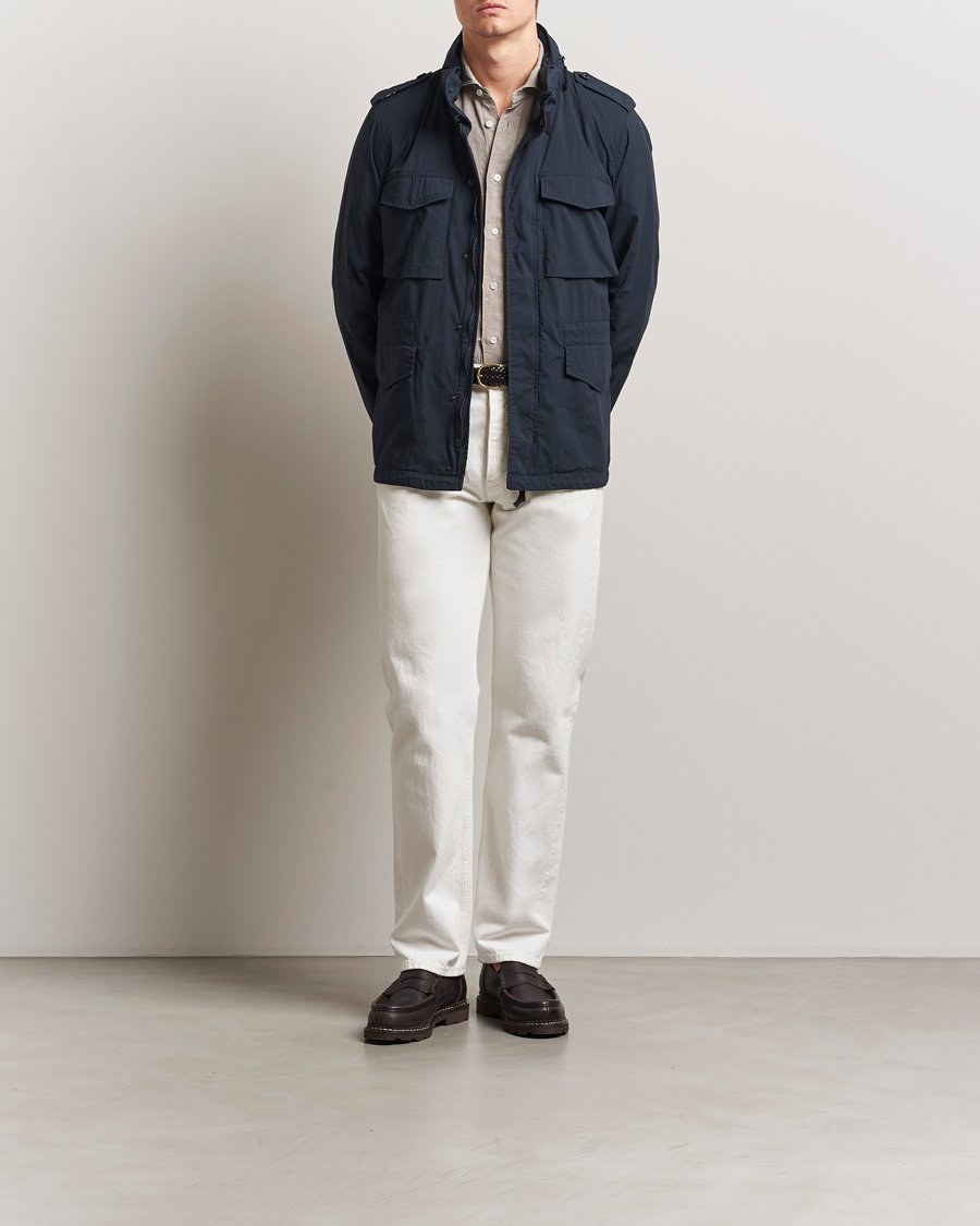 Herre | Jakker | Aspesi | Lightweight Cotton Field Jacket Navy