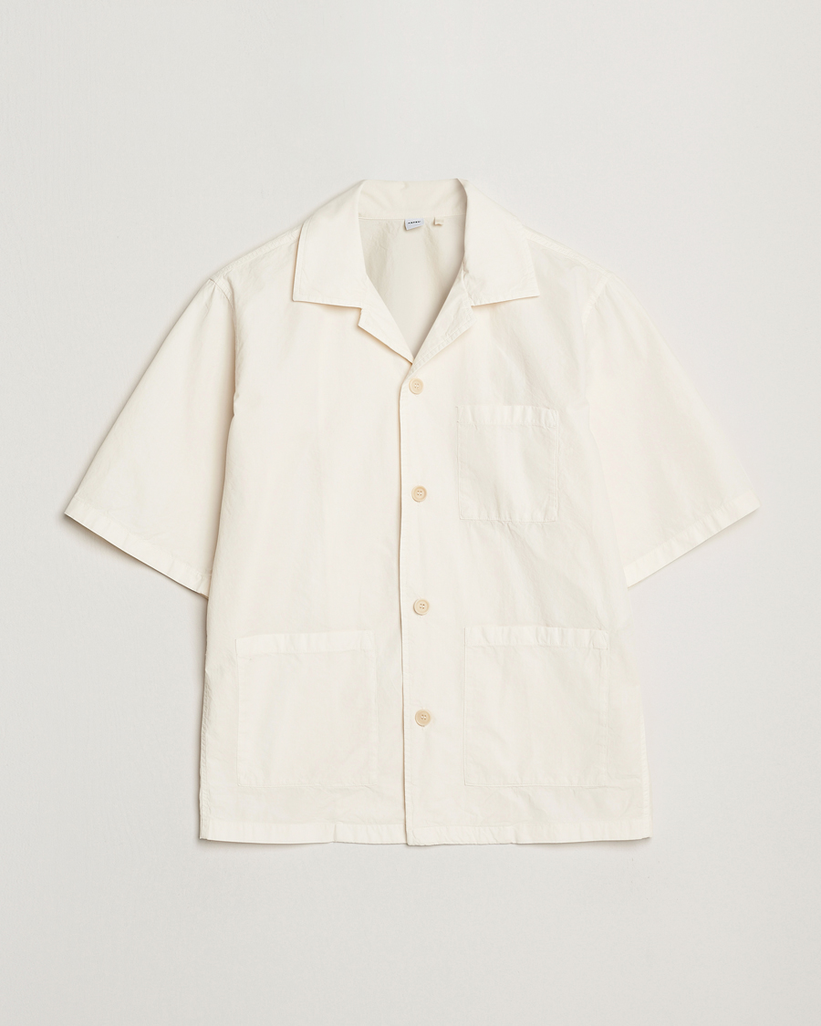 Herre | Skjorter | Aspesi | Short Sleeve Utility Shirt Light Beige
