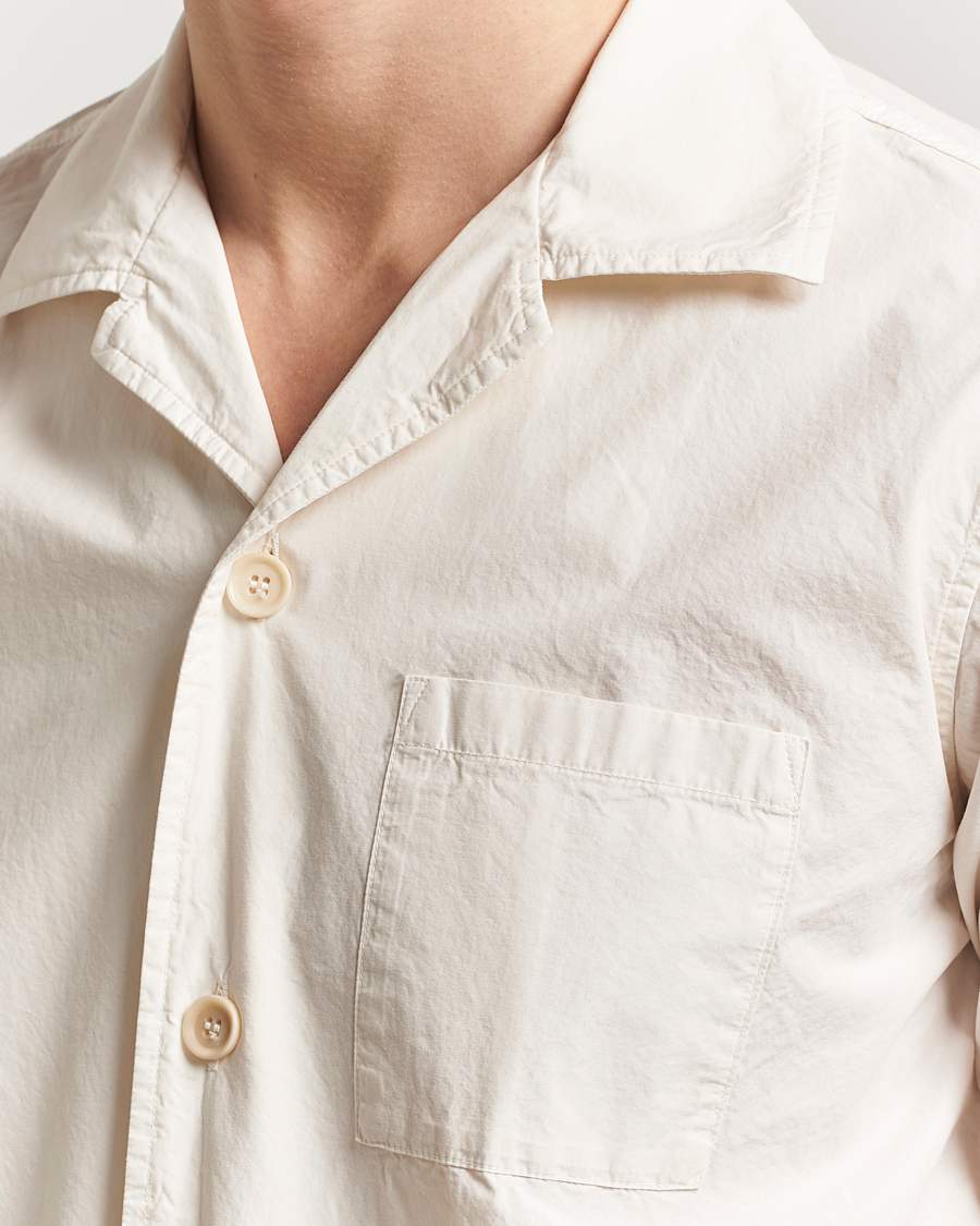 Herre | Skjorter | Aspesi | Short Sleeve Utility Shirt Light Beige