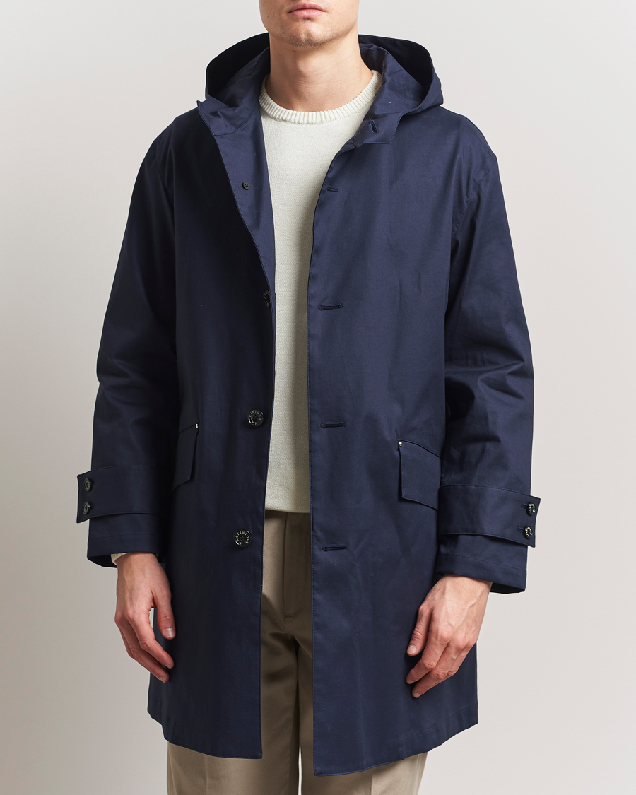 Herre | Jakker | Mackintosh | Humbie GTS Hooded Car Coat Navy