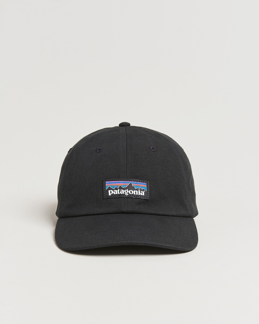Herre | Patagonia P-6 Label Trad Cap Black | Patagonia | P-6 Label Trad Cap Black