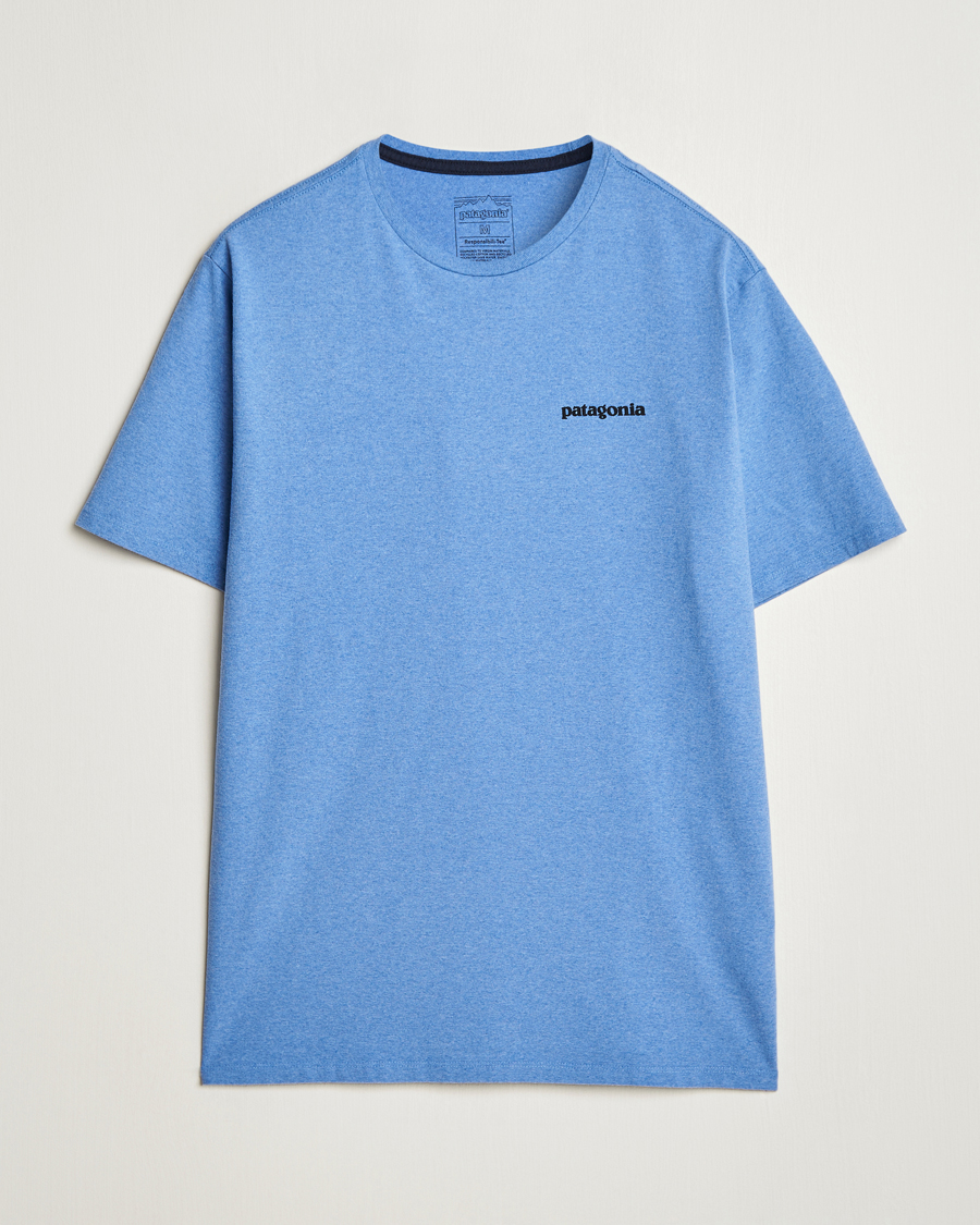 Herre | T-Shirts | Patagonia | P-6 Logo T-Shirt Abudant Blue