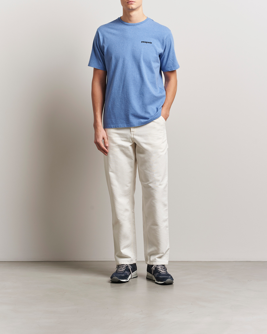 Herre | T-Shirts | Patagonia | P-6 Logo T-Shirt Abudant Blue
