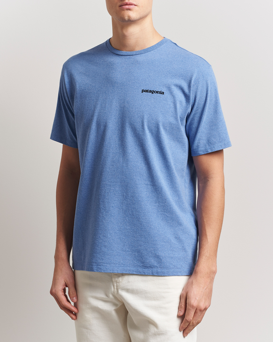 Herre | T-Shirts | Patagonia | P-6 Logo T-Shirt Abudant Blue