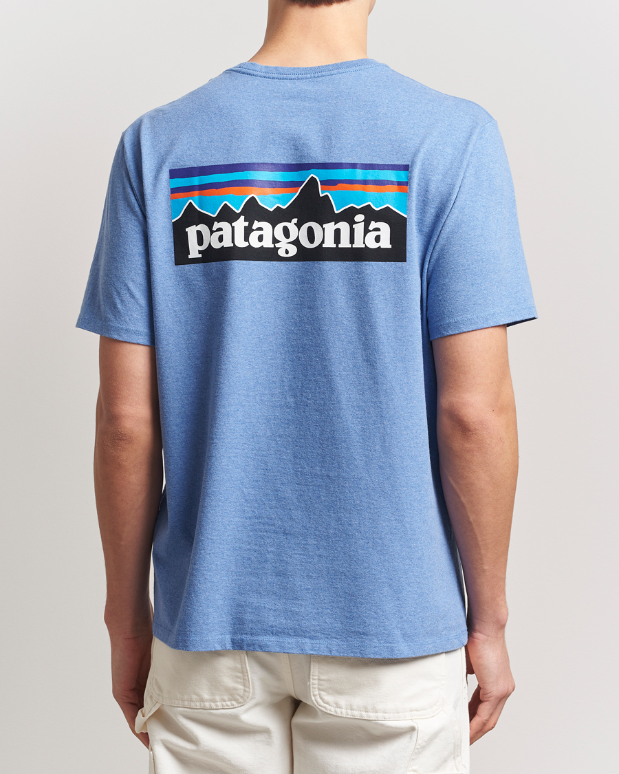 Herre | T-Shirts | Patagonia | P-6 Logo T-Shirt Abudant Blue