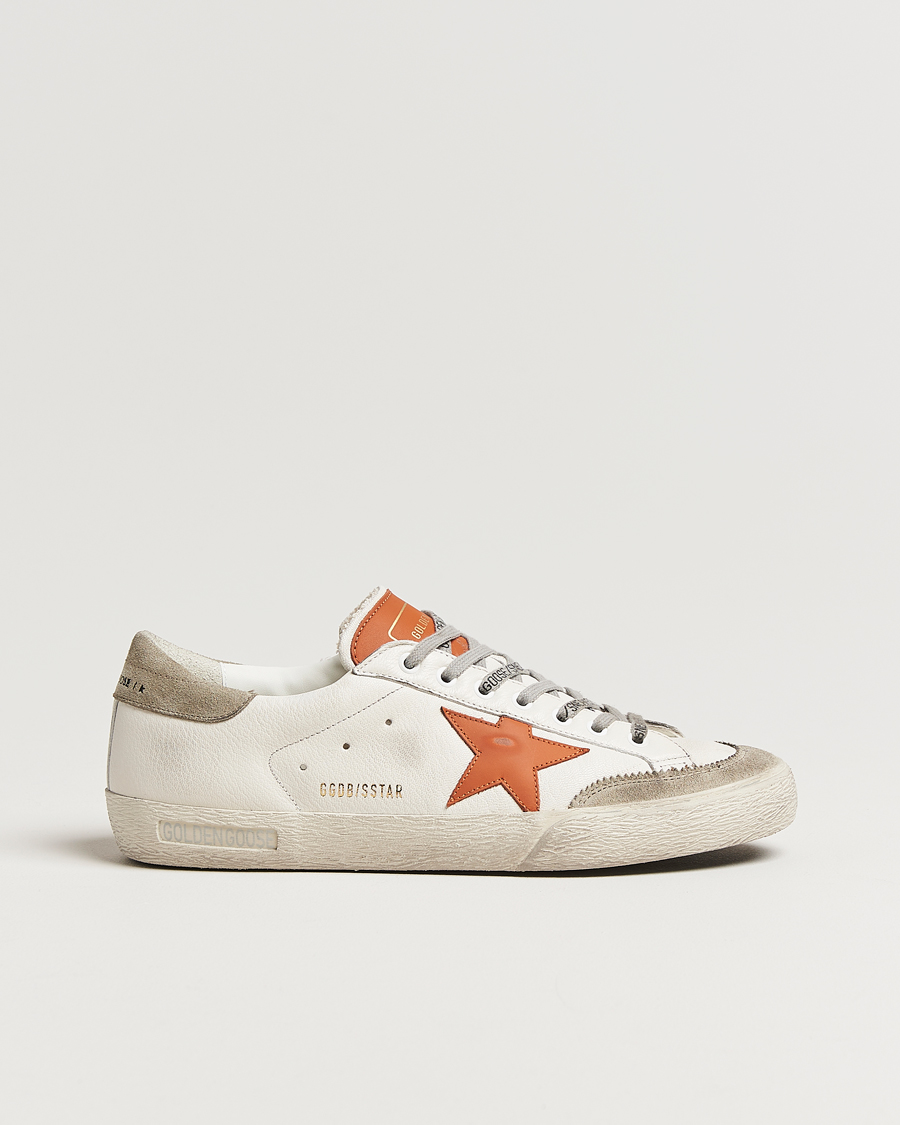 Herre | Sneakers | Golden Goose | Super-Star Sneakers White/Orange