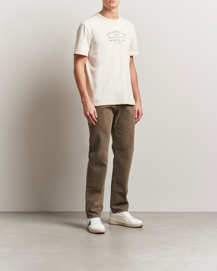 Herre | T-Shirts | Golden Goose | Short Sleeve Journey T-Shirt Heritage White