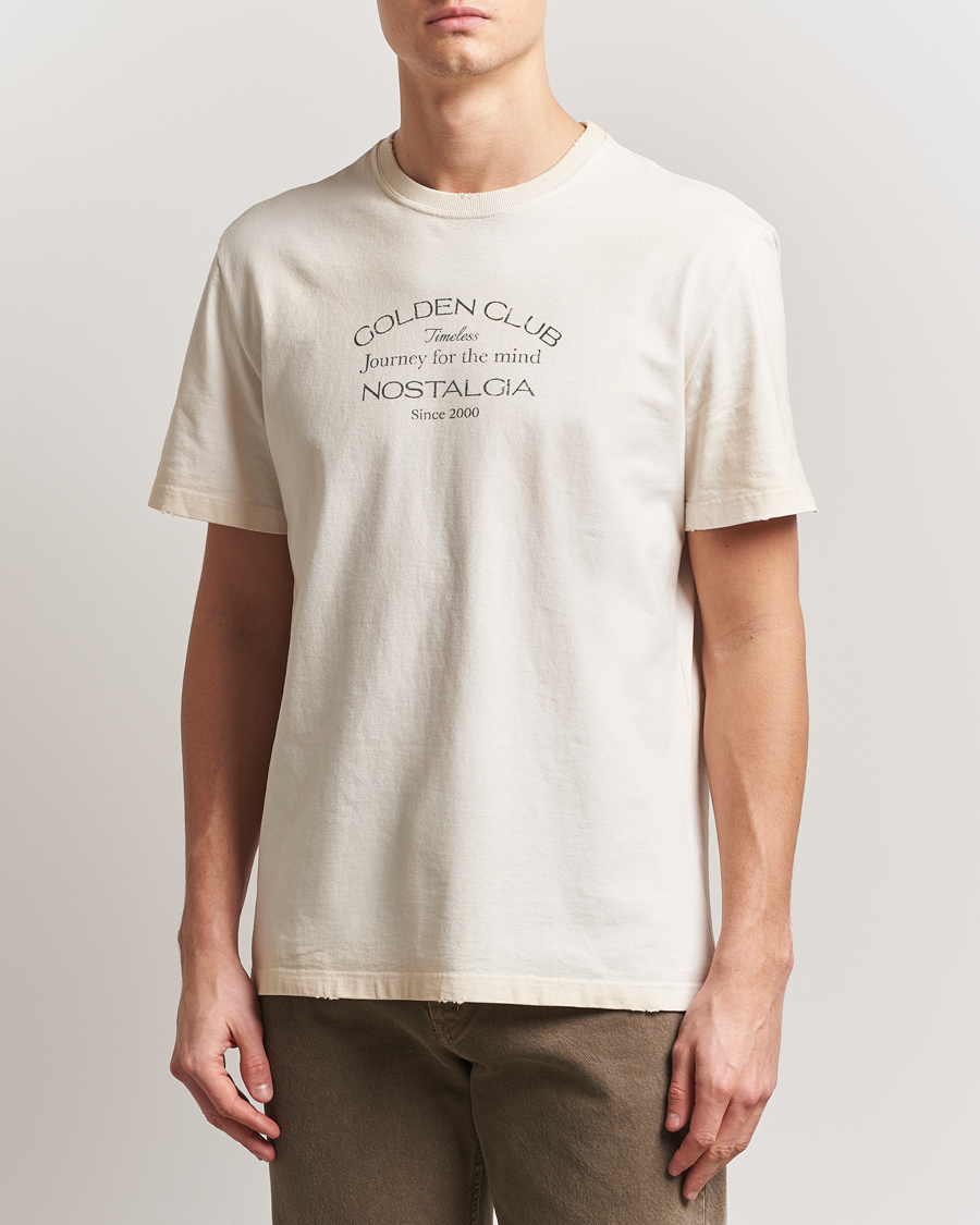 Herre | T-Shirts | Golden Goose | Short Sleeve Journey T-Shirt Heritage White