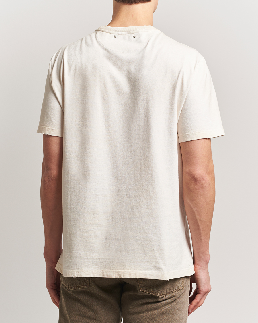 Herre | T-Shirts | Golden Goose | Short Sleeve Journey T-Shirt Heritage White