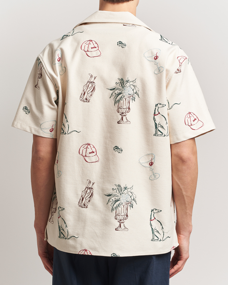 Herre | Skjorter | Drôle de Monsieur | Embroidered Country Club Shirt Ecru
