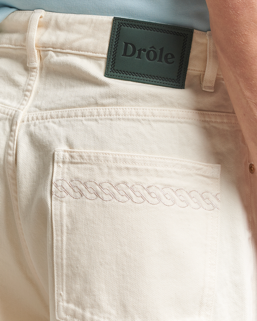Herre | Jeans | Drôle de Monsieur | Wide Fit Jeans Off White