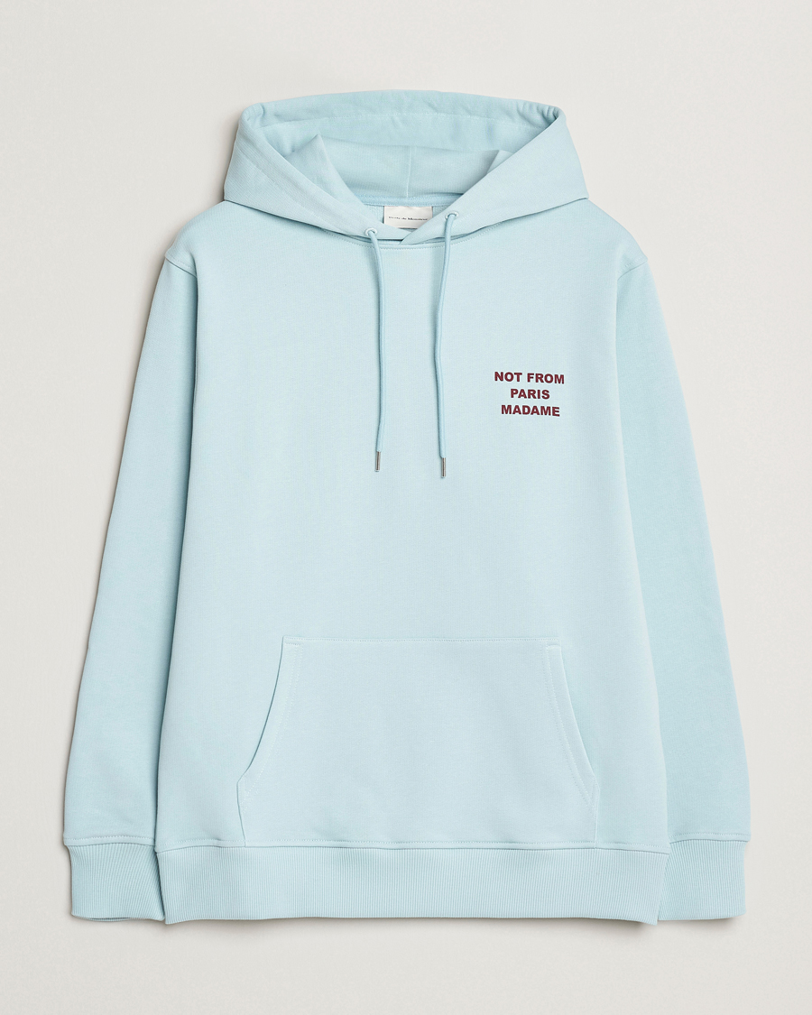 Herre | Gensere | Drôle de Monsieur | Slogan Hoodie Light Blue