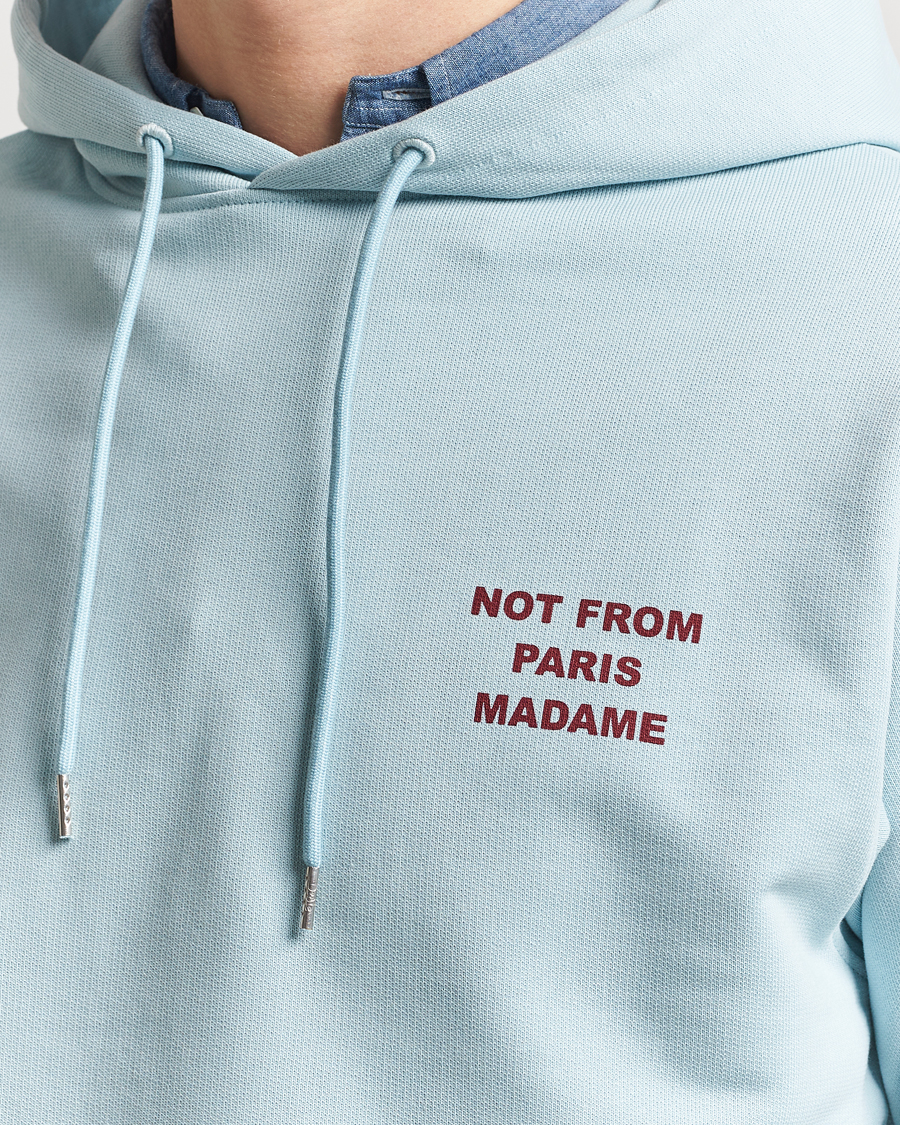 Herre | Gensere | Drôle de Monsieur | Slogan Hoodie Light Blue