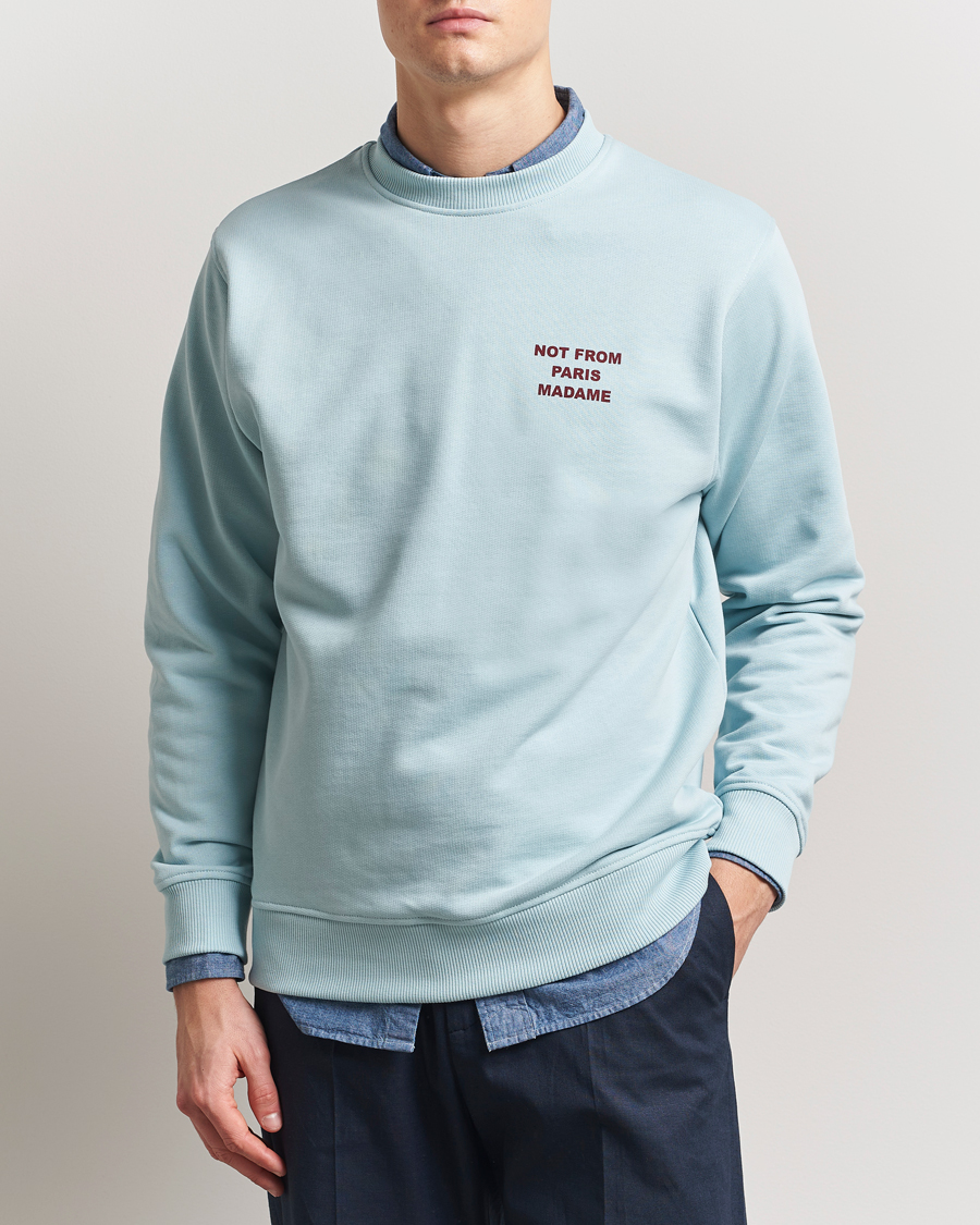 Herre | Gensere | Drôle de Monsieur | Slogan Sweatshirt Light Blue