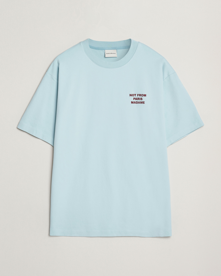 Herre | T-Shirts | Drôle de Monsieur | Slogan T-Shirt Light Blue