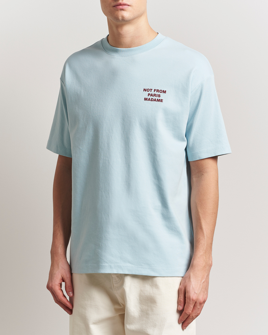 Herre | T-Shirts | Drôle de Monsieur | Slogan T-Shirt Light Blue