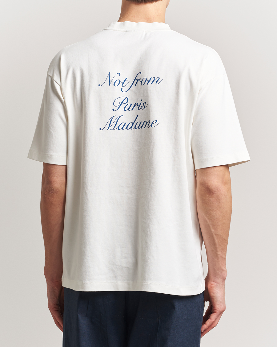 Herre | T-Shirts | Drôle de Monsieur | Slogan Cursive T-Shirt Off White