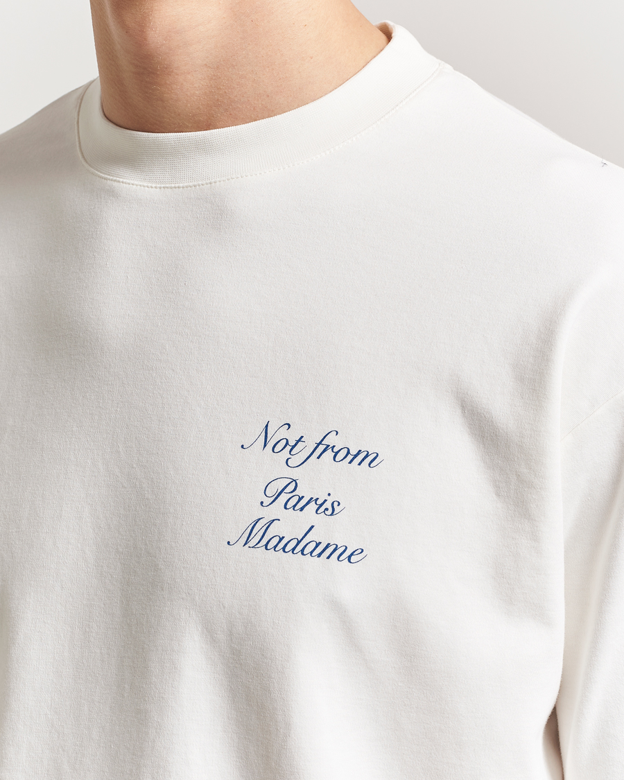 Herre | T-Shirts | Drôle de Monsieur | Slogan Cursive T-Shirt Off White