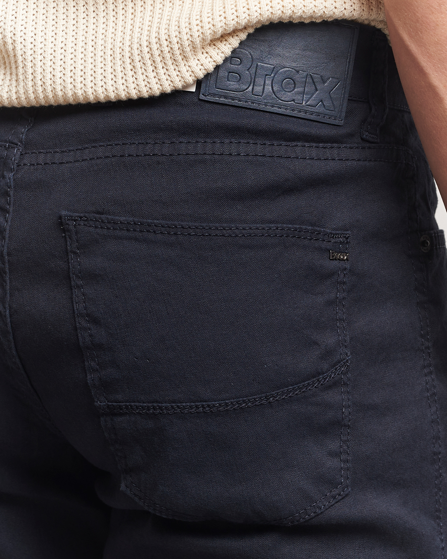 Herre | Bukser | Brax | Cadiz Linen-Flex 5-Pocket Pants Navy