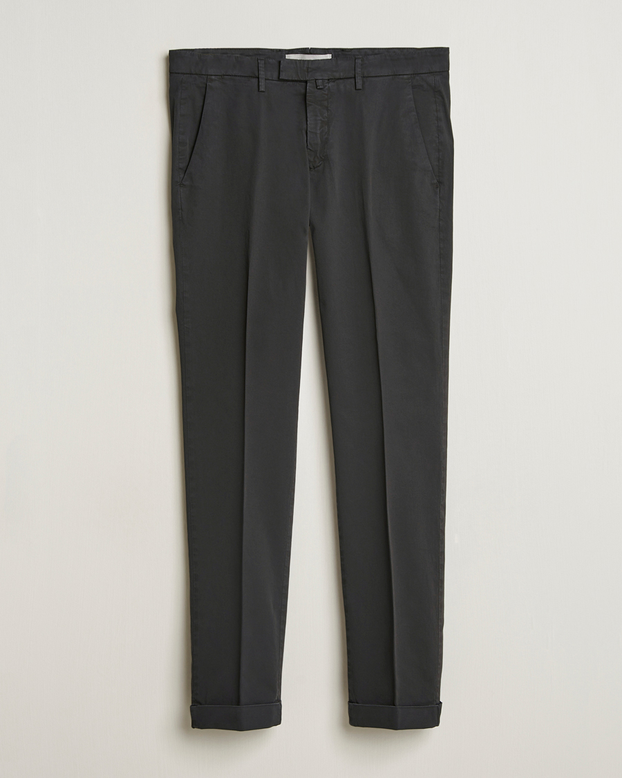 Herre | Bukser | Briglia 1949 | Slim Fit Cotton Chinos Black