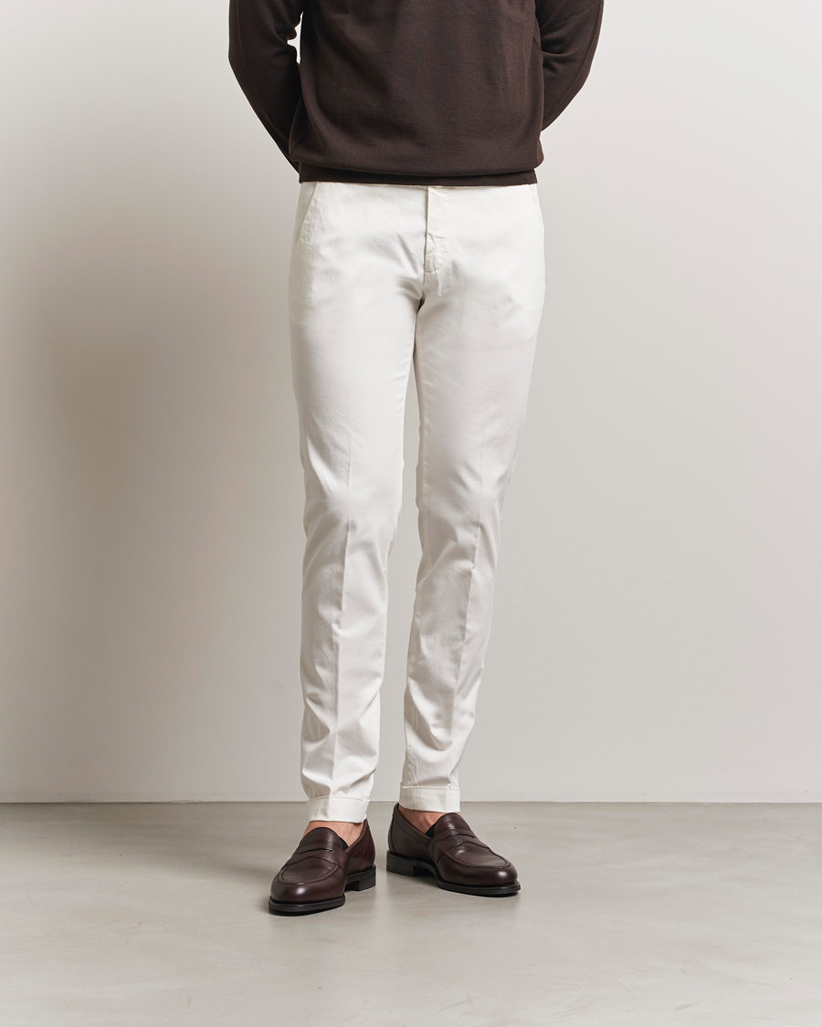 Herre | Bukser | Briglia 1949 | Slim Fit Cotton Chinos White