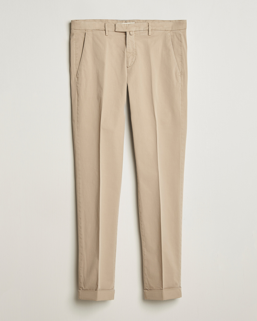 Herre | Bukser | Briglia 1949 | Slim Fit Cotton Chinos Taupe
